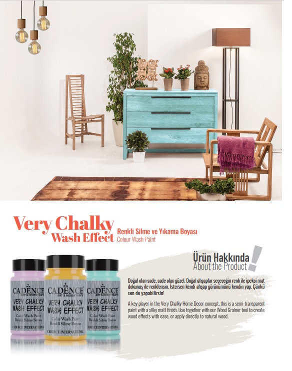 Very Chalky Mobilya Boyası WSH01 90 ML – görsel 2
